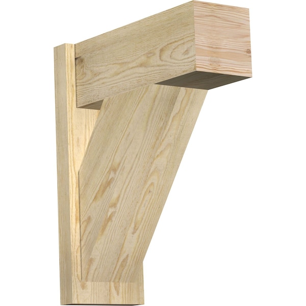 Ekena Millwork Traditional Block Rough Sawn Outlooker, Douglas Fir, 8"W x 20"D x 24"H OUT08X20X24TRA05RDF - main